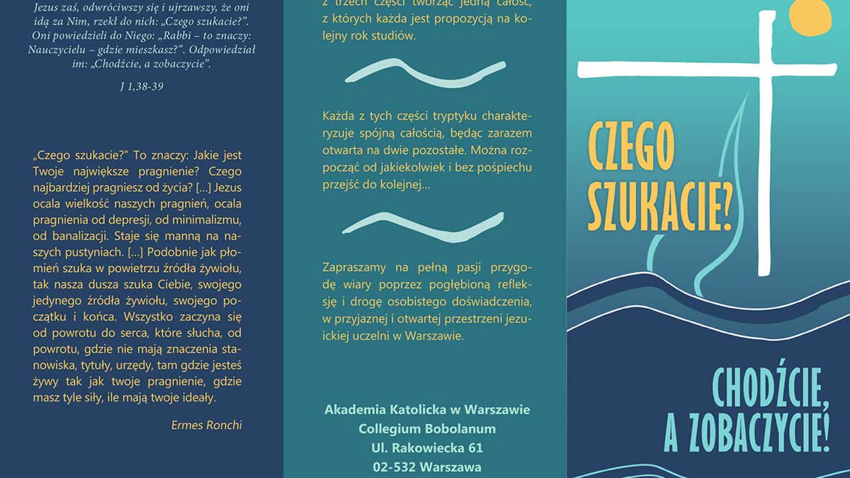 Nowe propozycje Instytutu Duchowości Ignacjańskiej - 2022